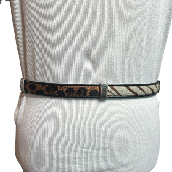 Brighton Leopard and Zebra Print Belt main image 4